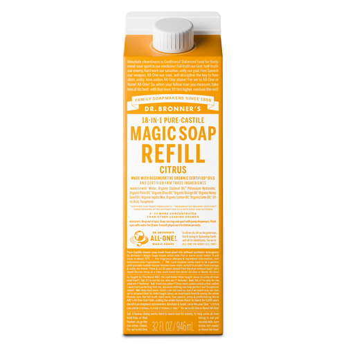 Citrus - Pure-Castile Magic Soap Refill   product image 1