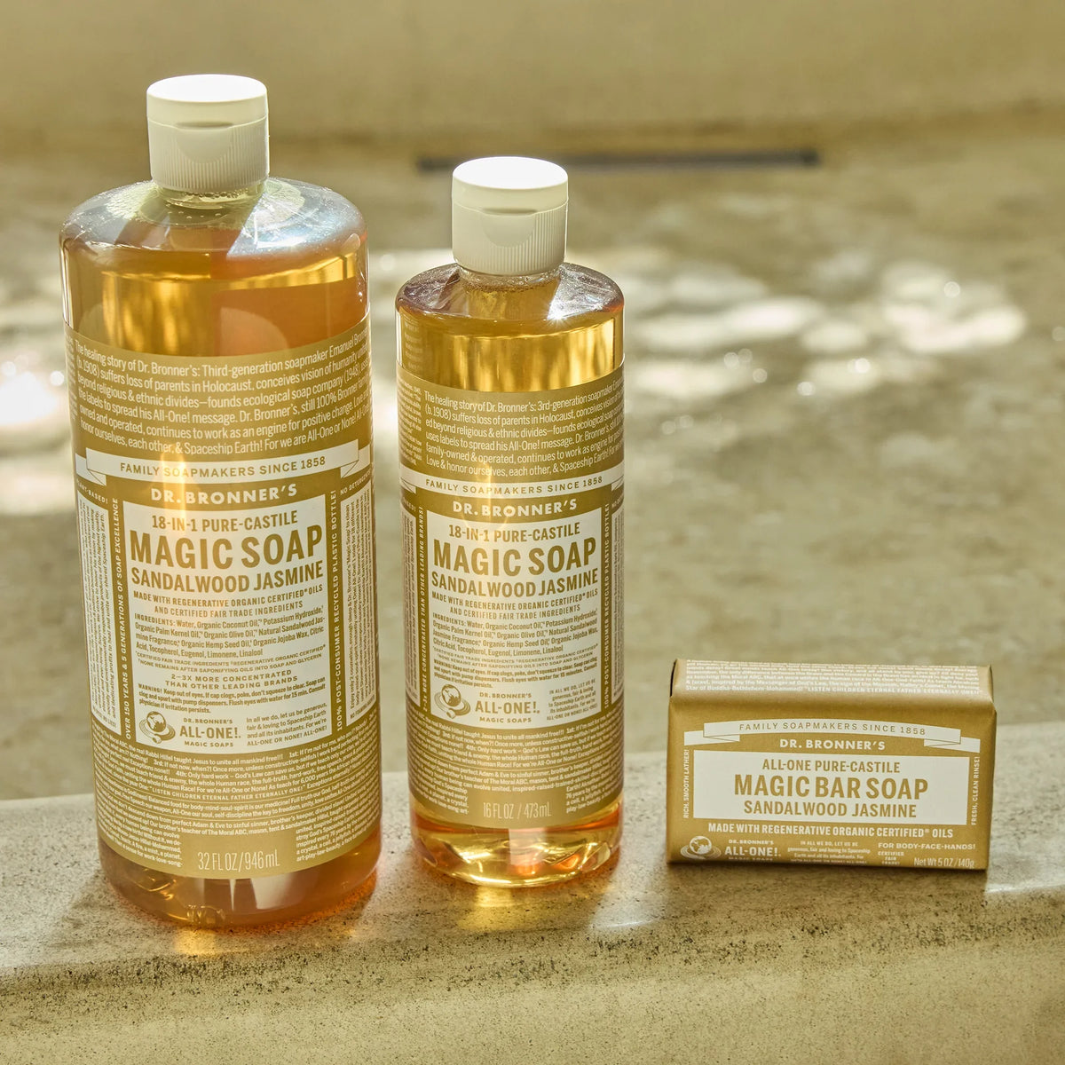 Sandalwood Jasmine  PureCastile Magic Soap Everyday Care