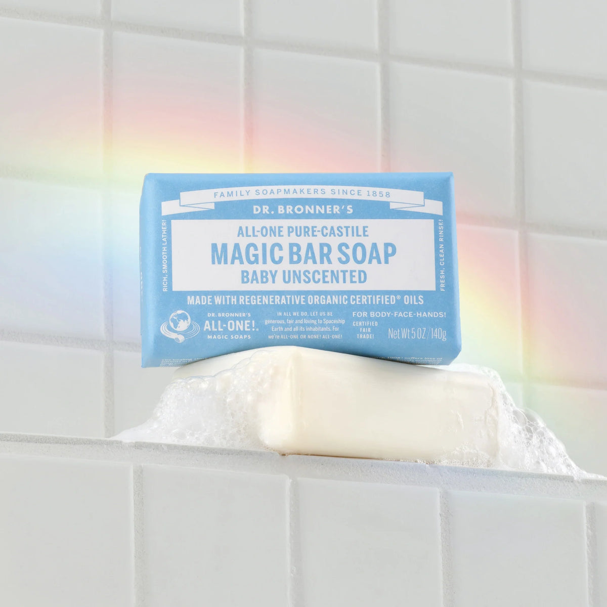 Unscented  PureCastile Magic Bar Soap Everyday Care