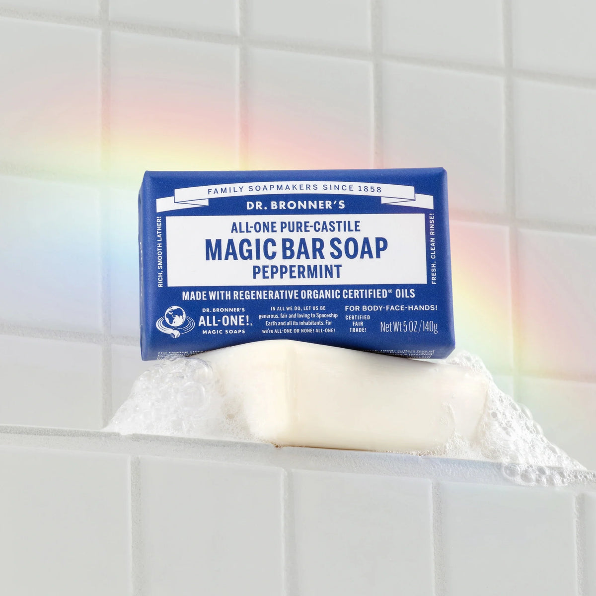 Peppermint  PureCastile Magic Bar Soap Everyday Care
