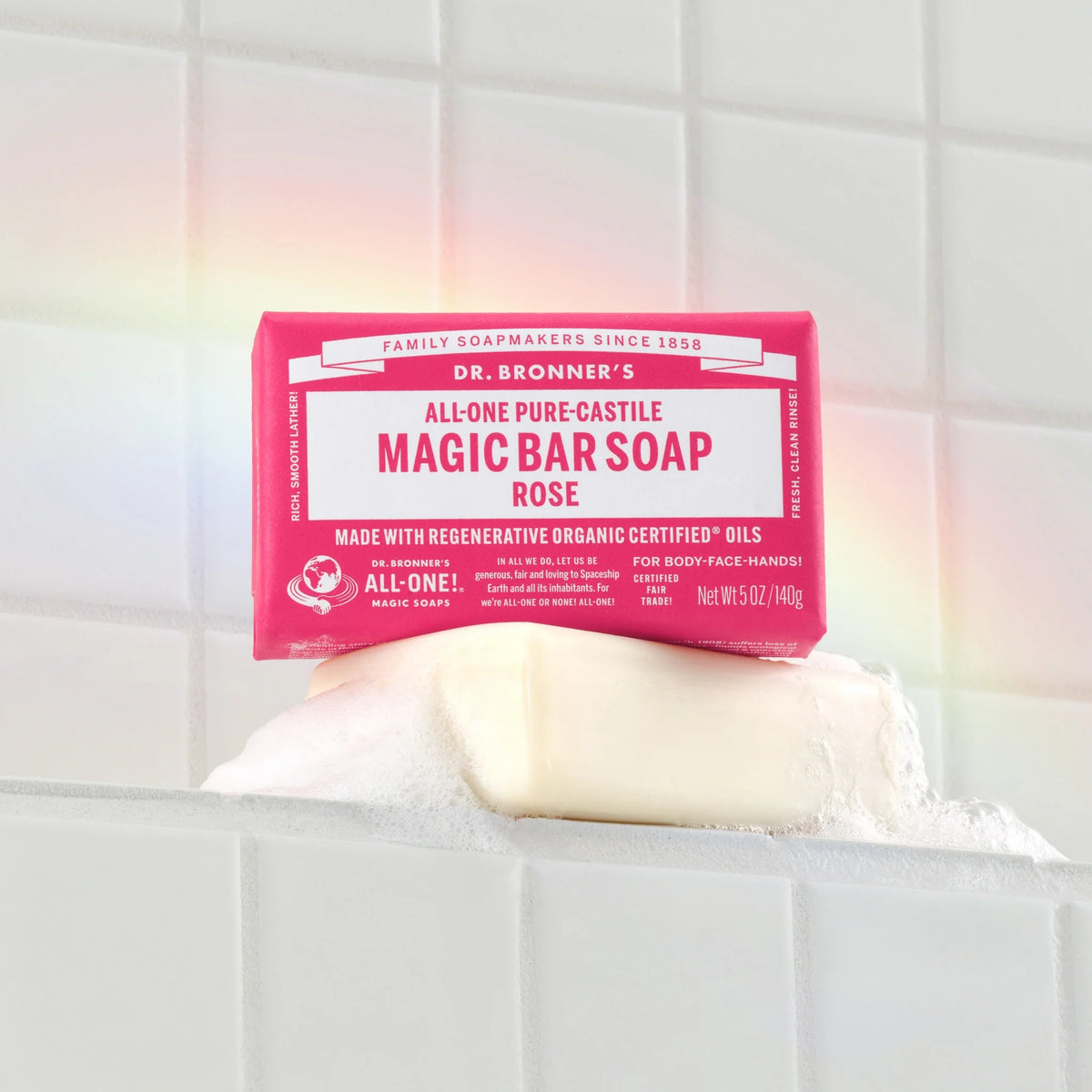 Rose  PureCastile Magic Bar Soap Everyday Care