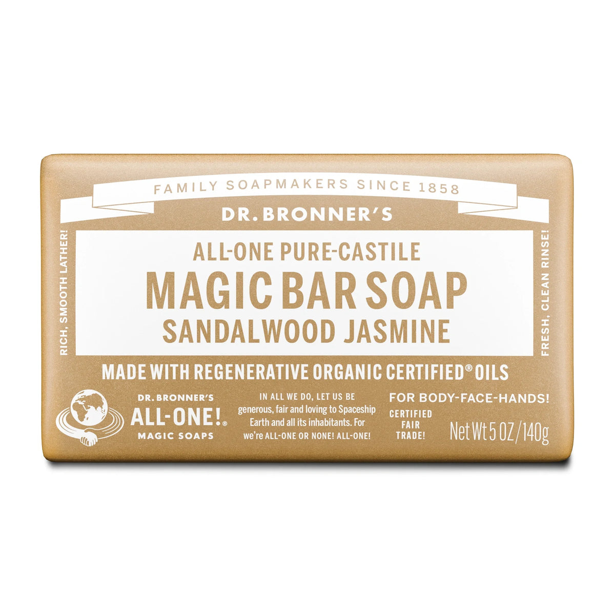 Sandalwood Jasmine - Pure-Castile Bar Soap product image 1