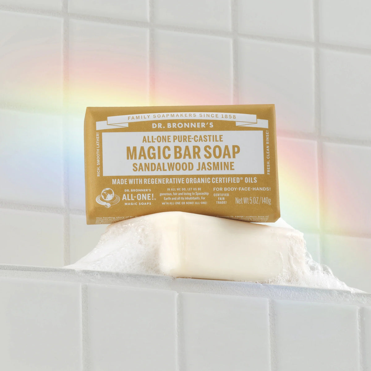 Sandalwood Jasmine  PureCastile Bar Soap Everyday Care