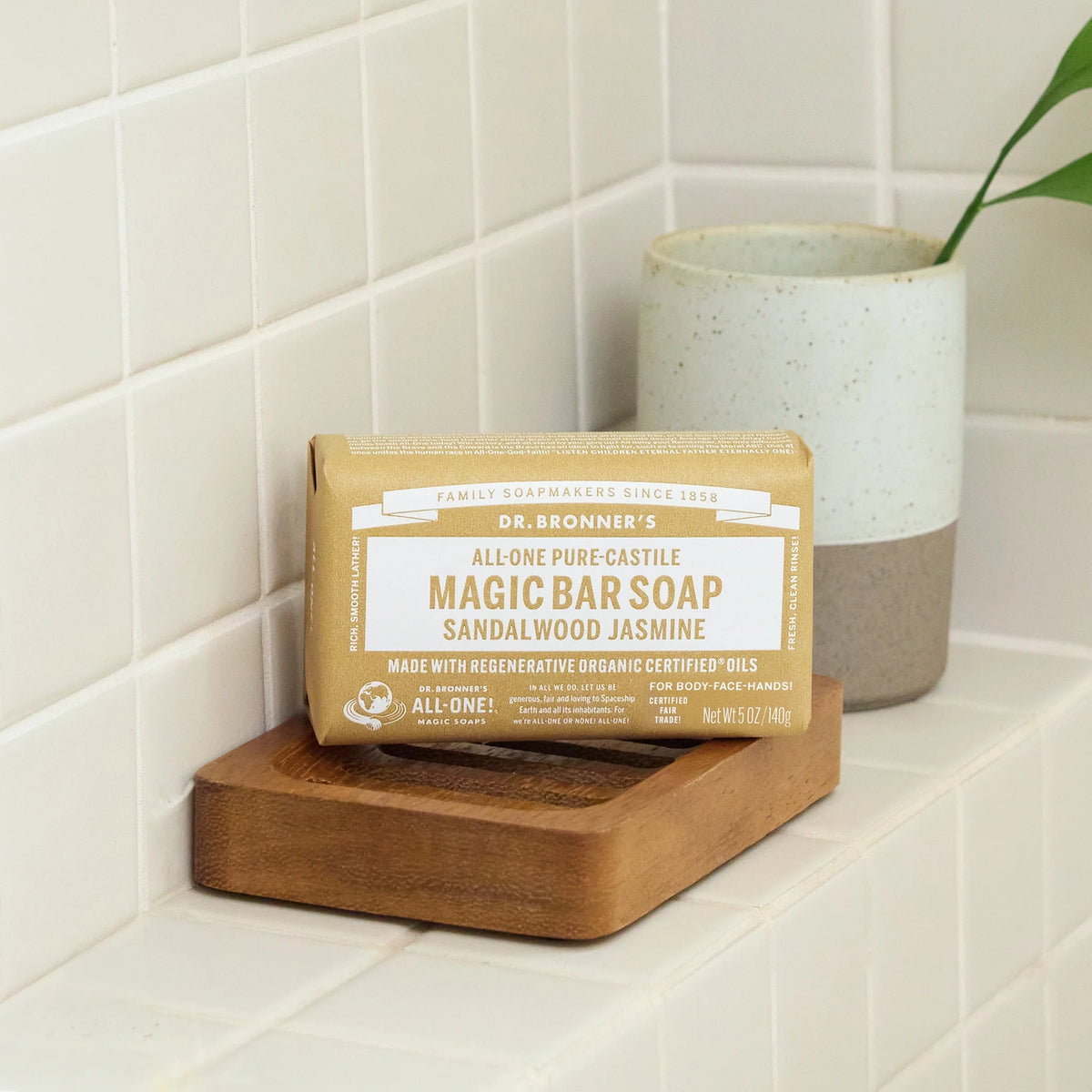 Sandalwood Jasmine  PureCastile Bar Soap Everyday Care