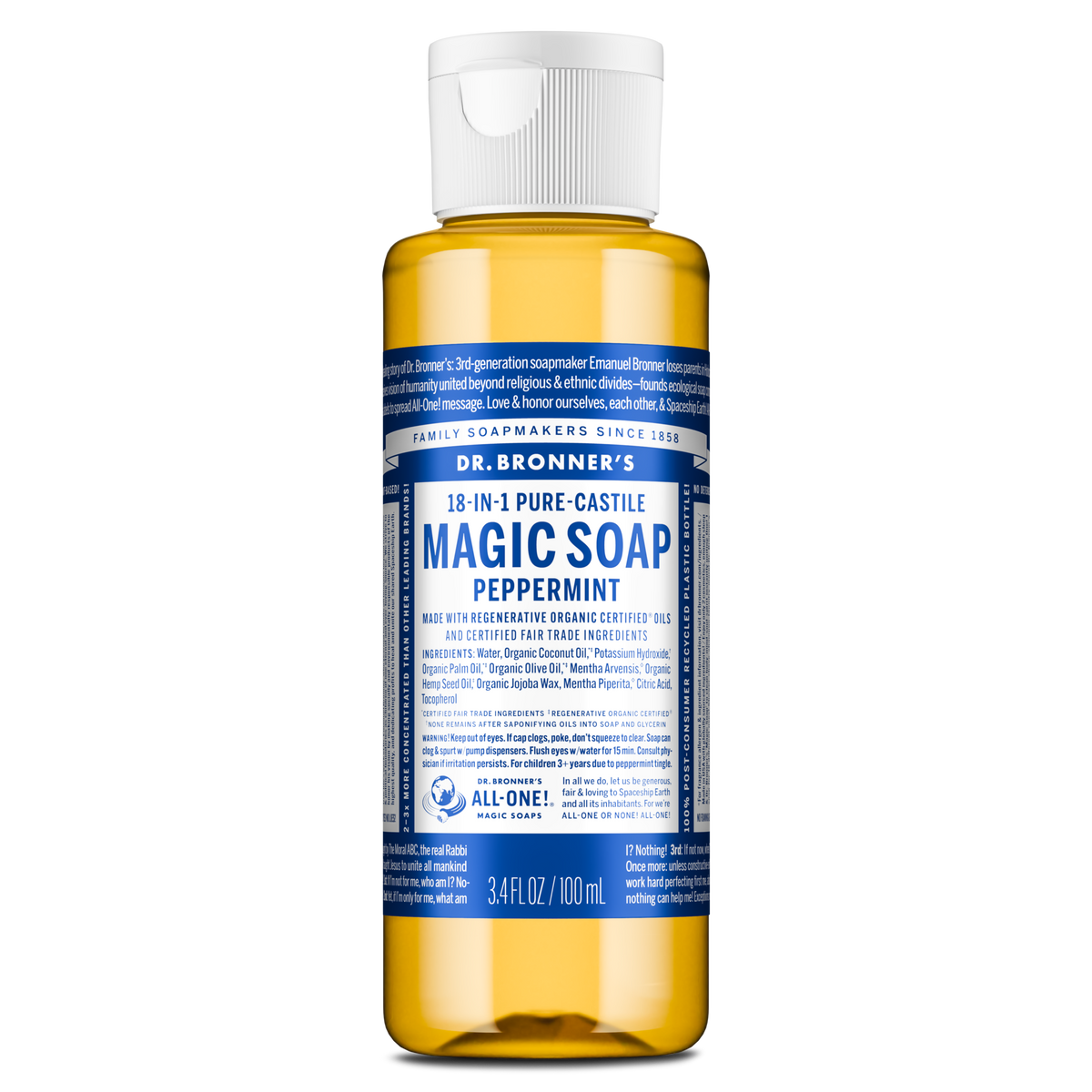 Peppermint  PureCastile Magic Soap Everyday Care