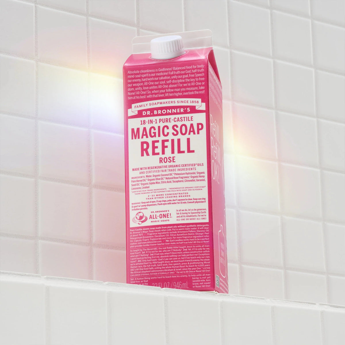 Rose  PureCastile Magic Soap Refill Everyday Care